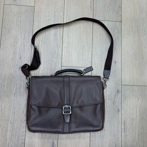 Coach Brown Leather Laptop Bag
